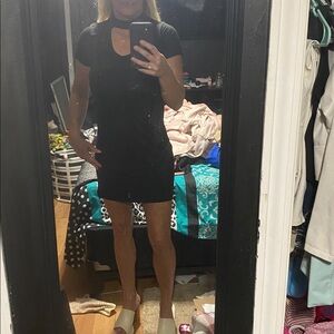 Black Short Sleeve Dress